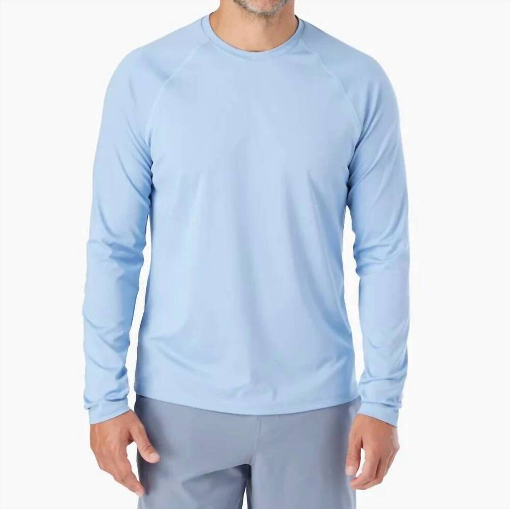 NEW FAIR HARBOR anchor upf 50 rashguard in light blue